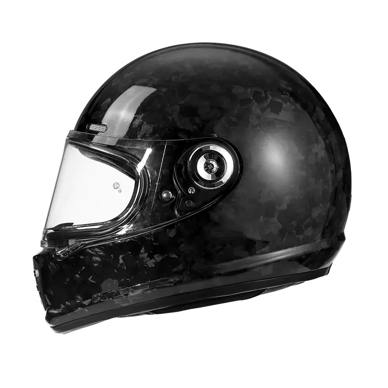 68 Carbon Fiber Full Face Motorcykel Hjelm DOT Standard Motocross Hjelm