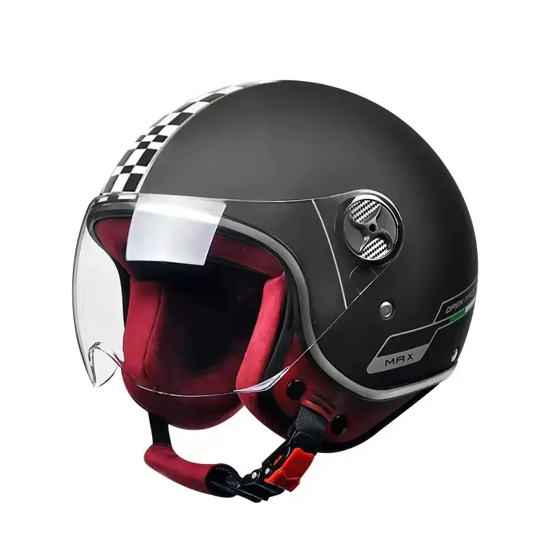 519 Retro Half Face motorcykelhjelm ABS motocrosshjelm