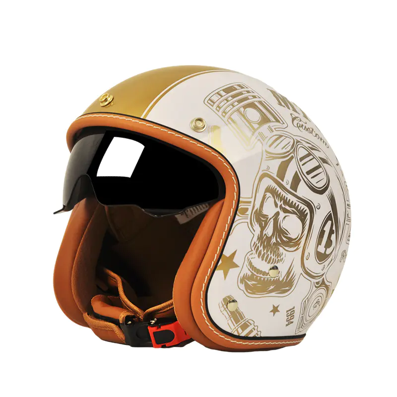 MT901 DOT Certificeret Retro Open Face Motorcykelhjelm Motocrosshjelm