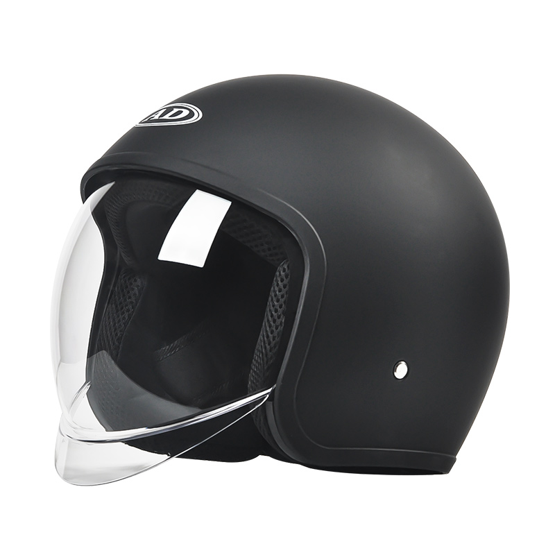 FG05 Retro Open Face Motorcykelhjelm Dobbeltvisirer Motocrosshjelm