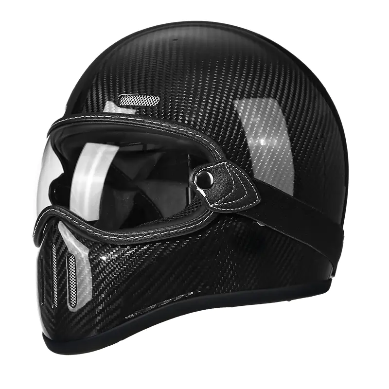 MT801 Carbon Fiber Full Face Motorcykelhjelm Motocrosshjelm