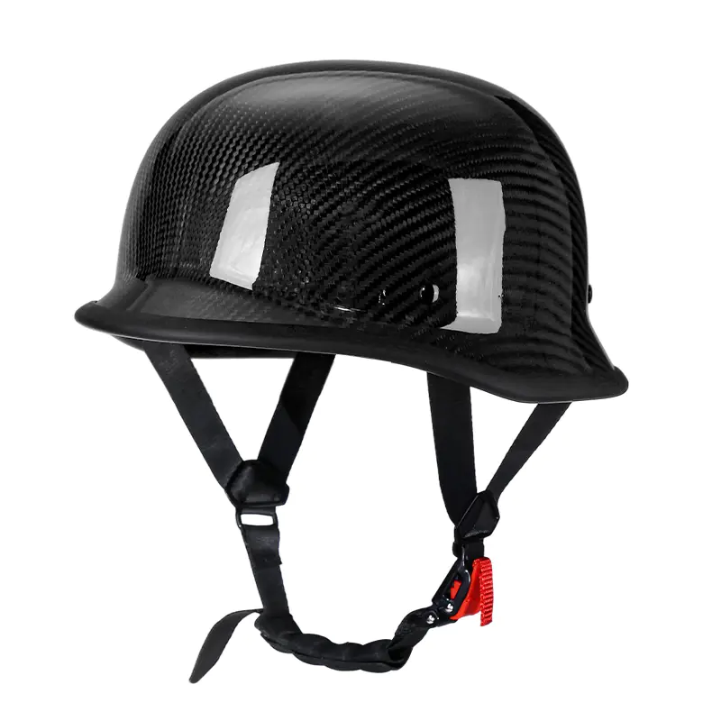 M35 Carbon Fiber Retro Motorcykel Hjelm Motocross Half Face Hjelm