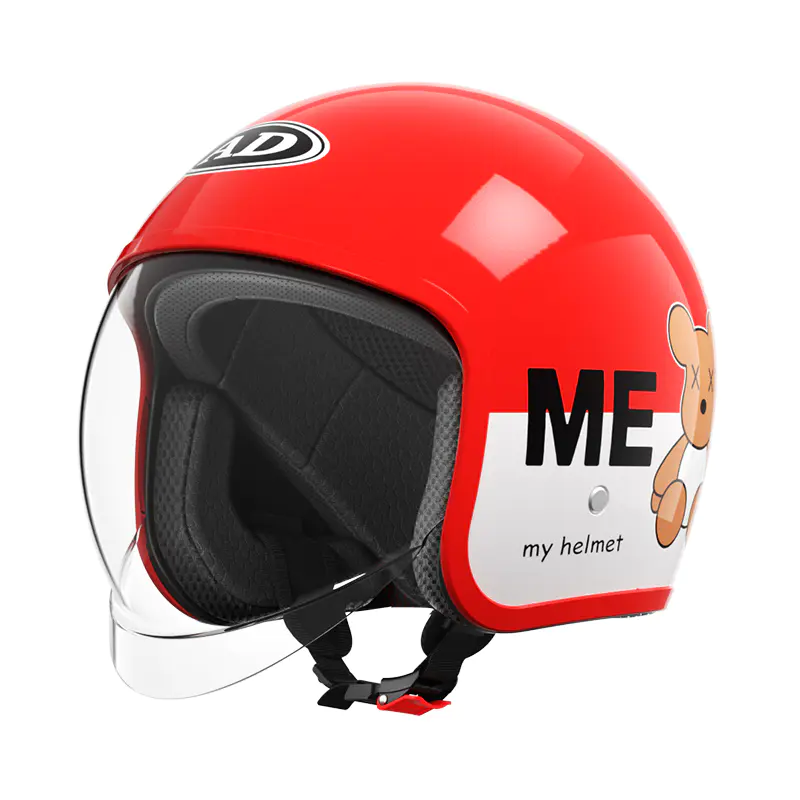 FG06 Kids Retro Open Face motorcykelhjelm ABS Mountain Off Road hjelm