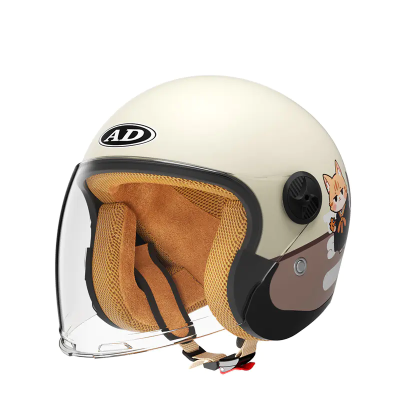 707 Kids Retro Open Face motorcykelhjelm ABS motocrosshjelm